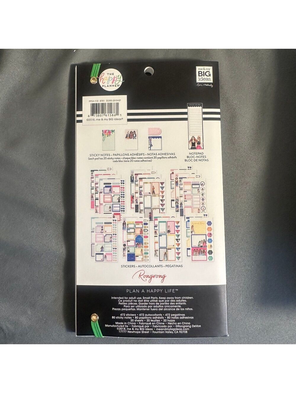 The Happy Planner Rongrong Accessory Book Stickers Notes - Picture 9 of 9